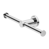 Mecca Double Nero Toilet Roll Holder - Chrome