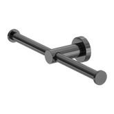 Mecca Double Nero Toilet Roll Holder - Gunmetal