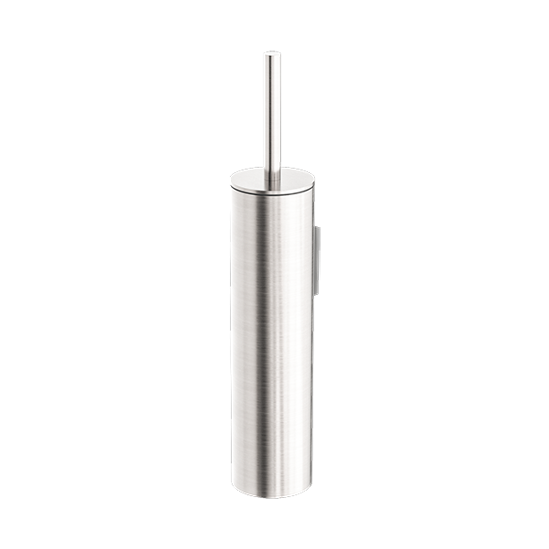 Nero Mecca Toilet Brush Holder - Brushed Nickel Nr1988Bn