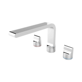 Nero Pearl Bath Set With Swivel Spout - Chrome