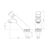 Nero Ss316 Lead Free Timeflow Push Button Pillar Tap Pvd Black