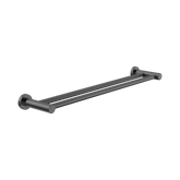 Nero Dolce II Double Towel Rail 600Mm - Gunmetal