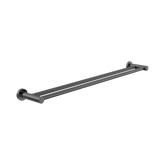 Nero Dolce II Double Towel Rail 800Mm - Gunmetal