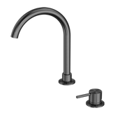 Mecca Hob Basin Nero Mixer Round Spout - Gunmetal