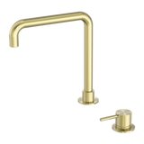 Mecca Hob Basin Nero Mixer Square Spout - Brushed Gold