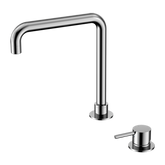 Mecca Hob Basin Nero Mixer Square Spout - Chrome