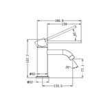 Mecca Care Basin Nero Mixer - Matt White