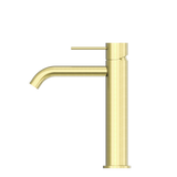 Mecca Mid Tall Basin Nero Mixer - Brushed Gold