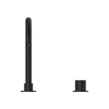 Mecca Hob Basin Nero Mixer Round Spout - Matt Black