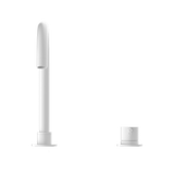 Mecca Hob Basin Nero Mixer Round Swivel Spout - Matt White