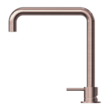 Mecca Hob Basin Nero Mixer Square Swivel Spout - Brushed Bronze