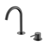 Nero Mecca Hob Baisn Mixer Set Arc Spout - Gunmetal