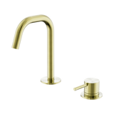 Nero Mecca Hob Baisn Mixer Set Edge Spout - Brushed Gold