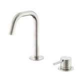 Nero Mecca Hob Baisn Mixer Set Edge Spout - Brushed Nickel