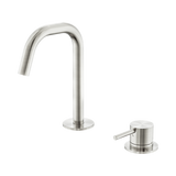 Nero Mecca Hob Baisn Mixer Set Edge Spout - Brushed Nickel