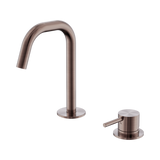 Nero Mecca Hob Baisn Mixer Set Edge Spout - Brushed Bronze