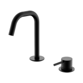 Nero Mecca Hob Baisn Mixer Set Edge Spout - Matte Black