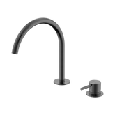 Nero Mecca Hob Bath/Kitchen Mixer Set Arc Spout - Gunmetal