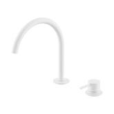 Nero Mecca Hob Bath/Kitchen Mixer Set Arc Spout - Matte White