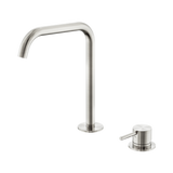 Nero Mecca Hob Bath/Kitchen Mixer Set Edge Spout - Brushed Nickel