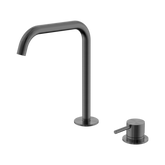 Nero Mecca Hob Bath/Kitchen Mixer Set Edge Spout - Gunmetal