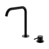 Nero Mecca Hob Bath/Kitchen Mixer Set Edge Spout - Matte Black