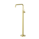 Mecca Freestanding Bath Nero Mixer Square Shape - Brushed Gold