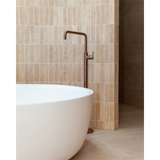Mecca Freestanding Bath Nero Mixer Square Shape - Brushed Bronze