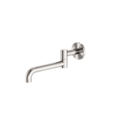 Mecca Wall Mounted Swivel Basin/Bath Spout Only 225mm - Brushed Nickel