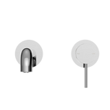 Mecca Wall Basin Nero Mixer Separate Back Plate 185mm Spout - Chrome