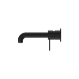 Nero Mecca Wall Basin Mixer Separate Back Plate 160Mm Spout - Matte Black
