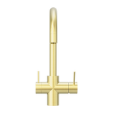 Mecca 3 Way Filtered Nero Mixer Tap - Brushed Gold