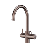 Mecca 3 Way Filtered Nero Mixer Tap - Brushed Bronze