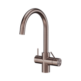 Mecca 3 Way Filtered Nero Mixer Tap - Brushed Bronze