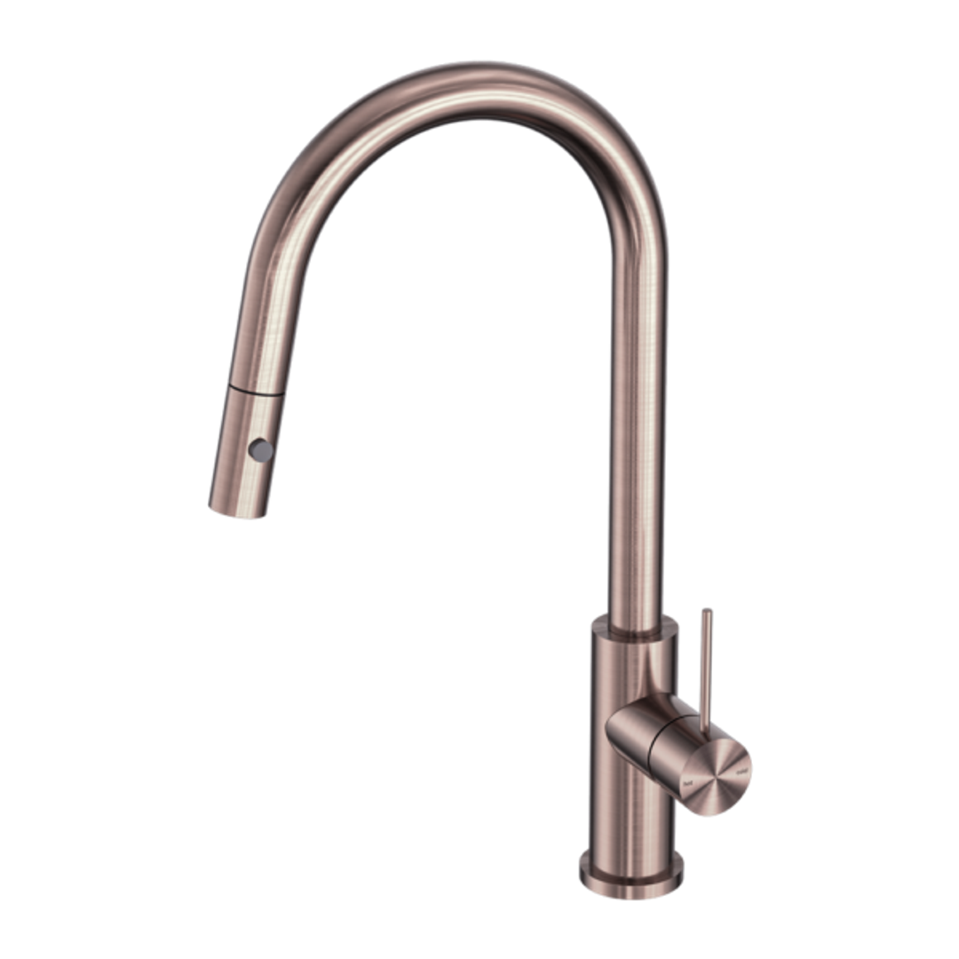 Nero Mecca Pull Out Sink Mixer With Vegie Spray Function - Brushed Bronze Nr221908Bz