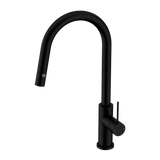 Mecca Pull Out Sink Nero Mixer With Vegie Spray - Matt Black