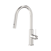 Nero Mecca Smart Sensor Pull Out Kitchen Mixer - Brushed Nickel