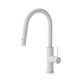 Nero Mecca Smart Sensor Pull Out Kitchen Mixer - Matte White