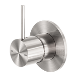 Mecca Shower Nero Mixer Handle Up 80mm Plate - Brushed Nickel