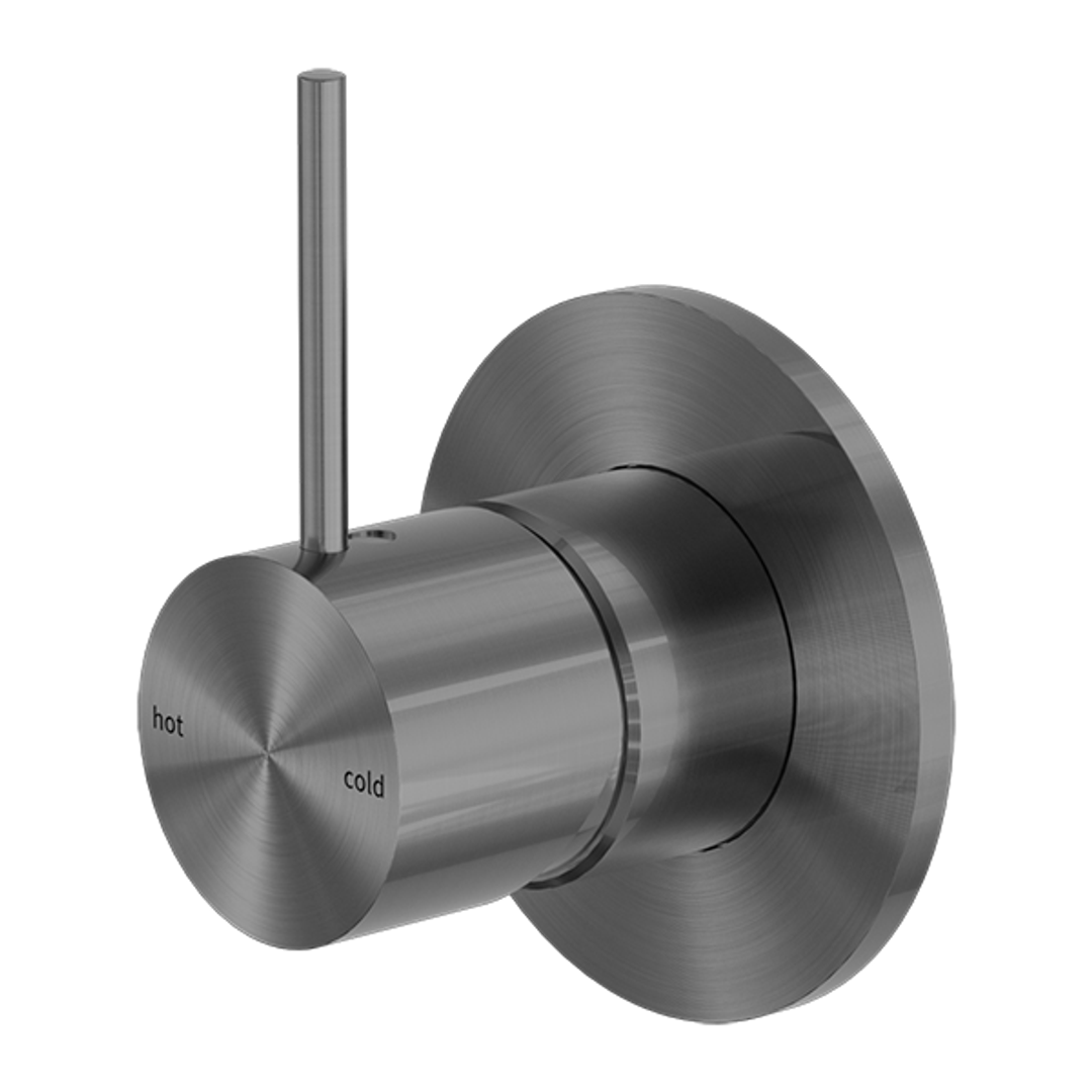 Nero Mecca Shower Mixer Handle Up - Gun Metal