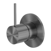 Mecca Shower Nero Mixer Handle Up 80mm Plate - Gunmetal