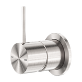 Mecca Shower Nero Mixer 60mm Handle Up Plate - Brushed Nickel