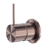 Mecca Shower Nero Mixer 60mm Handle Up Plate - Brushed Bronze