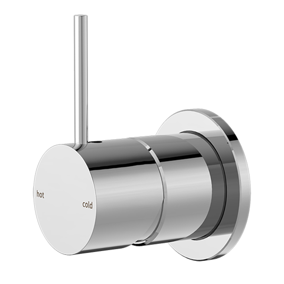 Nero Mecca Shower Mixer 60mm Handle Up Plate - Chrome Nr221911Jch