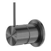 Mecca Shower Nero Mixer 60mm Handle Up Plate - Gunmetal