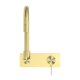 Mecca Wall Nero Basin Mixer Swivel Spout - Brushed Gold