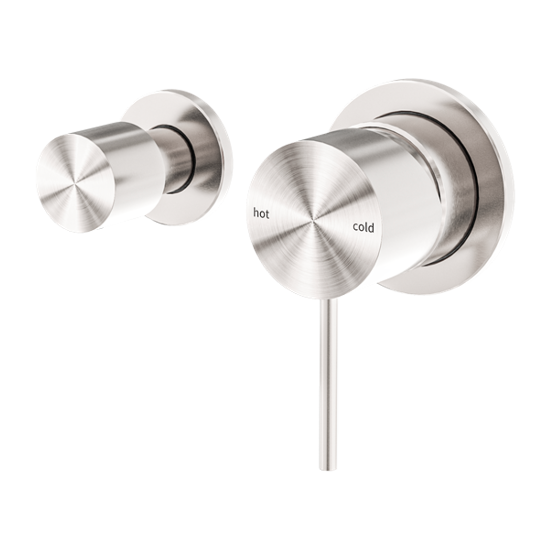 Nero Mecca Shower Mixer With Horizontal 2 Way Divertor - Brushed Nickel Nr221911Ubn