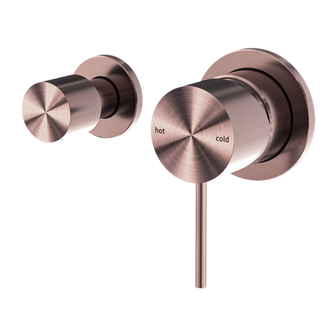 Nero Mecca Shower Mixer With Horizontal 2 Way Divertor - Brushed Bronze Nr221911Ubz