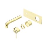 Nero Mecca Wall Basin/Bath Mixer 120Mm Trim Kits Only - Brushed Gold