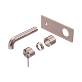 Mecca Wall Basin/Bath Nero Mixer 185mm Trim Kits Only - Brushed Bronze